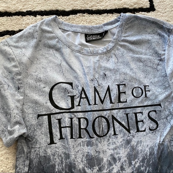 GAME OF THRONES Blue Oversized T-shirt Top - Picture 2 of 6